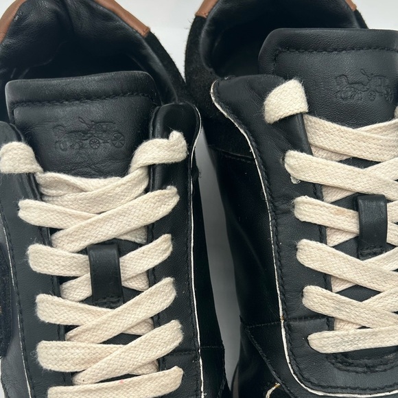 Coach Rebecca Varsity Nap/suede Black/leopard, athletic, sneaker, retro , track - Picture 4 of 14